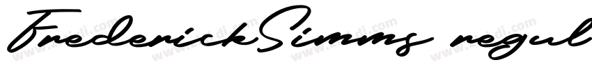 FrederickSimms regul字体转换